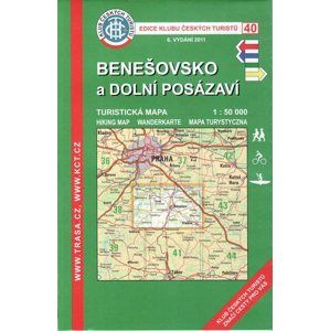 Benešovsko a dolní Posázaví - mapa KČT č.40 - 1:50t