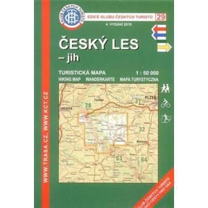 Český les - jih - mapa KČT č.29 - 1:50t