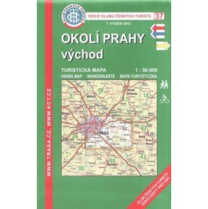Okolí Prahy - východ - mapa KČT č.37 - 1:50t