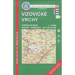 Vizovické vrchy - mapa KČT č.93 - 1:50t