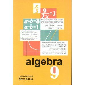 Algebra 9.r. učebnice - Rosecká Zdena a kol. učitelů