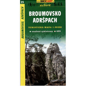 Broumovsko, Adršpach - mapa SHc25 -  1:50t