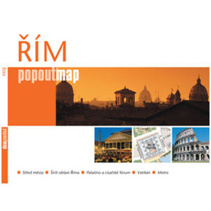 Řím - plán Popoutmap - kapesní rozkladací mapa /Itálie/