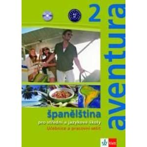 Aventura 2 - Španělština pro střední a jazykové školy - učebnice a pracovní sešit + CD /2 ks/ - Brožová K., Peňaranda C. F.
