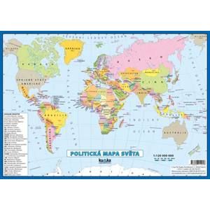 Politická mapa světa - lamino A4