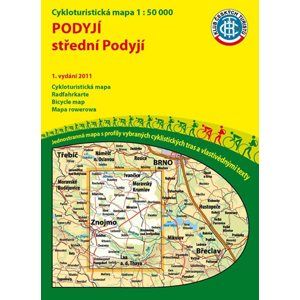 Podyjí - Střední Podyjí - cyklomapa Klub českých turistů 1:50 000 - 1. vydání 2011