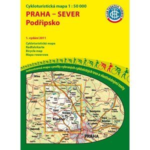 Praha - sever - Podřipsko - cyklomapa Klub českých turistů 1:50 000 - 1. vydání 2011