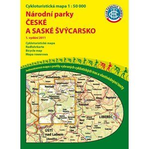 Národní parky České a Saské Švýcarsko - cyklomapa Klub českých turistů 1:50 000 - 1. vydání 2011