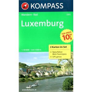 Luxemburg - set map Kompass č.2002 - 1:50 000