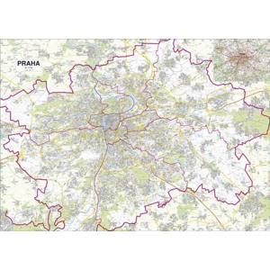 Praha -ZES- 1:21 000 - nástěnná mapa