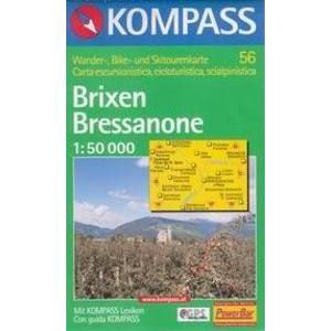 Brixen a okolí - mapa Kompass č.56 - 1:50t /Itálie/