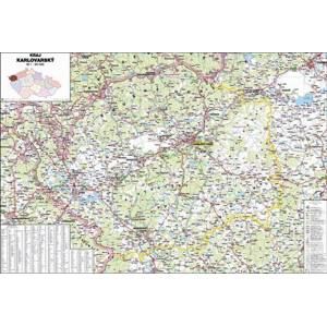 Kraj - Karlovarský -ZES- 1:95 000 - nástěnná mapa