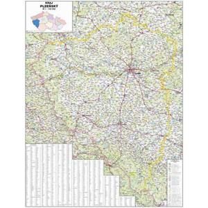 Kraj - Plzeňský -ZES- 1:140 000 - nástěnná mapa