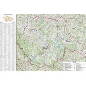 Kraj - Jihočeský -ZES- 1:170 000 - nástěnná mapa