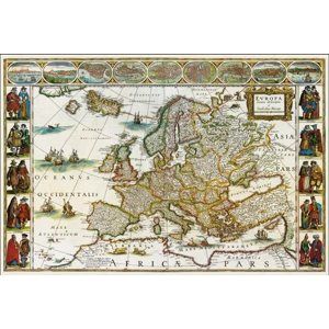 Historická Evropa - nástěnná mapa