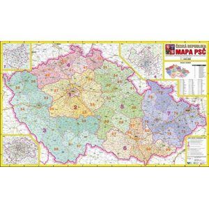 Česká republika PSČ - 1:440 000 - nástěnná mapa