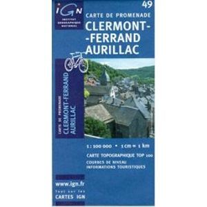 Francie - Clearmont-Ferrand - mapa IGN č. 49 - 1:100 000