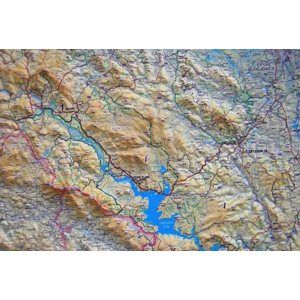 Šumava - reliéfní nástěnná mapa - 1:140 000