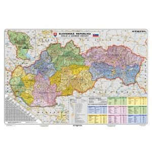Slovenská republika - administrativní - 1:340 000 - nástěnná mapa /Stiefel/