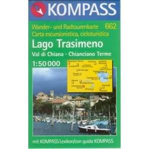 Lago Trasimeno, Val di Chiana, Chianciano Terme - mapa Kompass č.662 - 1:50t /Itálie/