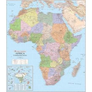Afrika - politické rozdělení - nástěnná mapa - 1:8 000 000 /GlobalMapping/