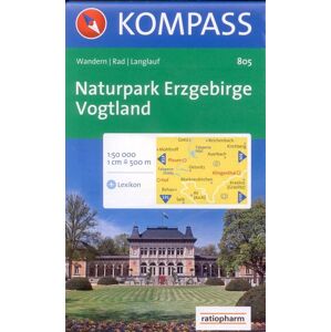 Erzebirge, Vogtland - mapa Kompass č. 805 1:50 000 /Německo/