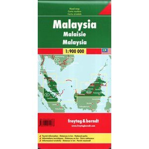Malaysie - mapa Freytag - 1:600t (západ)/1:900t (východ )
