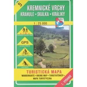 Kremnické vrchy, Krahule, Skalka, Králiky - mapa VKÚ č.5 - 1:25 000 /Slovensko/