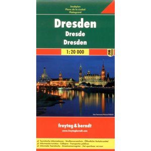 Dresden /Drážďany/ - plán Freytag - 1:20 000 /Německo/