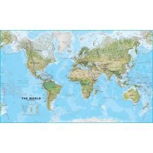 Svět - obecně zeměpisný - 1:30 000 000 - nástěnná mapa