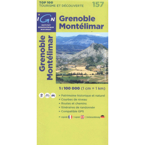 Francie - Grenoble, Montélimar - mapa IGN č.157 - 1:100 000