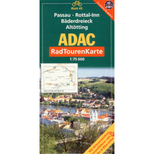 Německo - Passau, Rottal-Inn, Alttting - cyklo ADAC č.45 - 1:75 000
