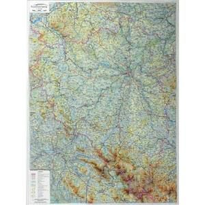 Kraj - Plzeňský - reliéfní nástěnná mapa - 1:155 000