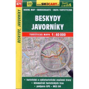 Beskydy, Javorníky - mapa SHOCart č.471 - 1:40 000
