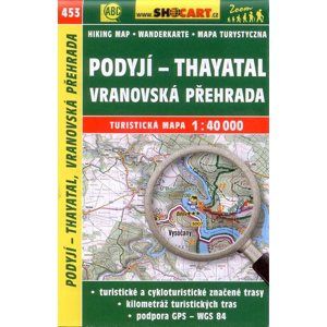 Podyjí - Thayatal, Vranovská přehrada - mapa SHOCart č.453 - 1:40 000