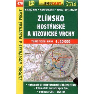 Zlínsko, Hostýnské a Vizovické vrchy - mapa SHOCart č.470 - 1:40 000
