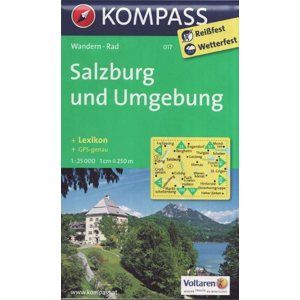 Mapa Salzburg und Umgeburg Kompass 1: 25 tis.