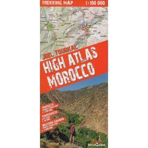 Vysoký Atlas Maroko - trekkingová mapa 1:100t