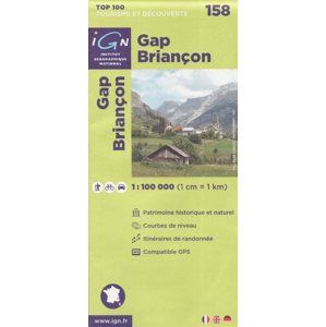 Gap Briancon 1:100 000 Cyklomapa IGN
