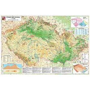 ČR obecně zeměpisná mapa 140 x 100 cm