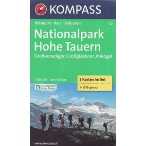 NP Hohe Tauern - set map Kompass č.50 - 1:50 000 /Rakousko/