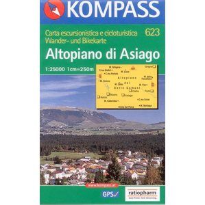 Altopiano di Asiago - mapa Kompass č.623 - 1:25t /Itálie/