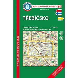 Třebíčsko - mapa KČT č. 80 - 1:50 000