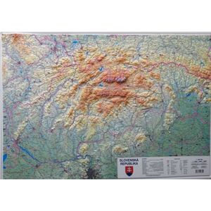 Slovenská republika - reliéfní nástěnná mapa - 1:450 000