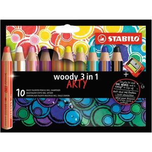 STABILO Woody Pastelky 3 v 1 ARTY line - 10 barev