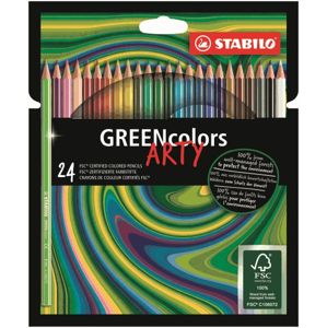 STABILO GREENcolors Pastelky ARTY line - 24 barev