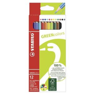 STABILO GREENcolors Pastelky - sada 12 barev