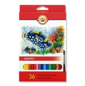 Koh-i-noor pastelky akvarelové školní  3719 - 36 ks