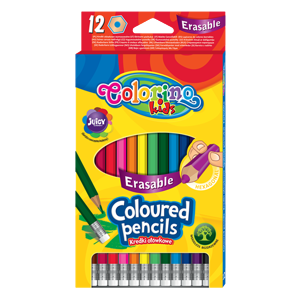 Pastelky Colorino gumovací - 12 barev