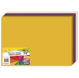 Hedvábný papír 50x70 cm, 22 g, 24 listů - mix barev
